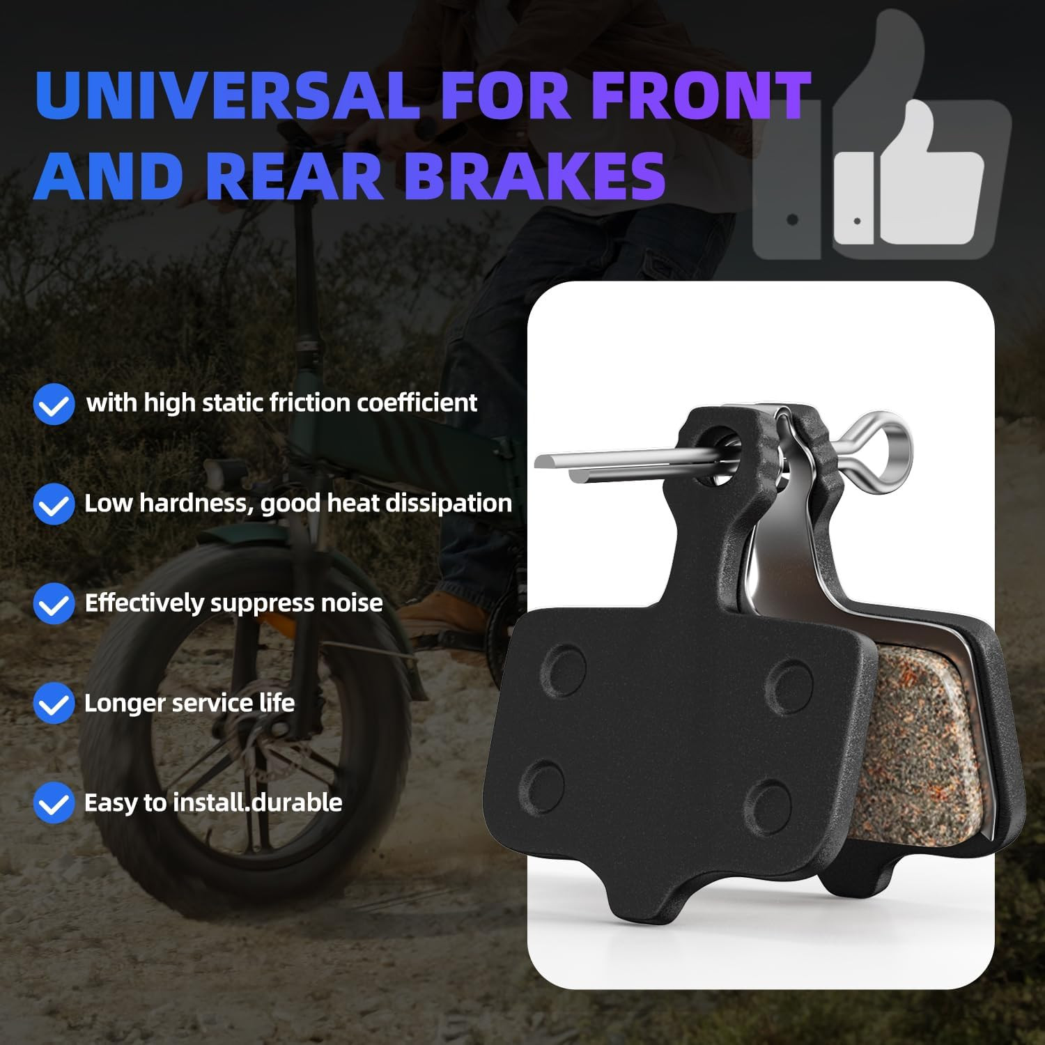 2PCS ‌Lectric XP Brake Pads – Front & Rear Disc Brake Pads for XP Trike/Xpeak/Xp