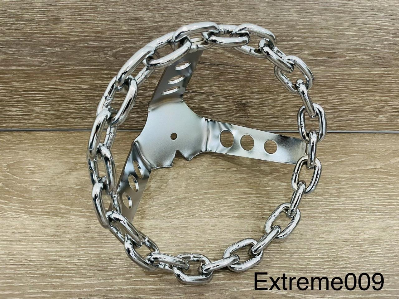 *New Chrome CHAIN Lowrider Bike Steering Wheel Classic Bicycle Cruiser