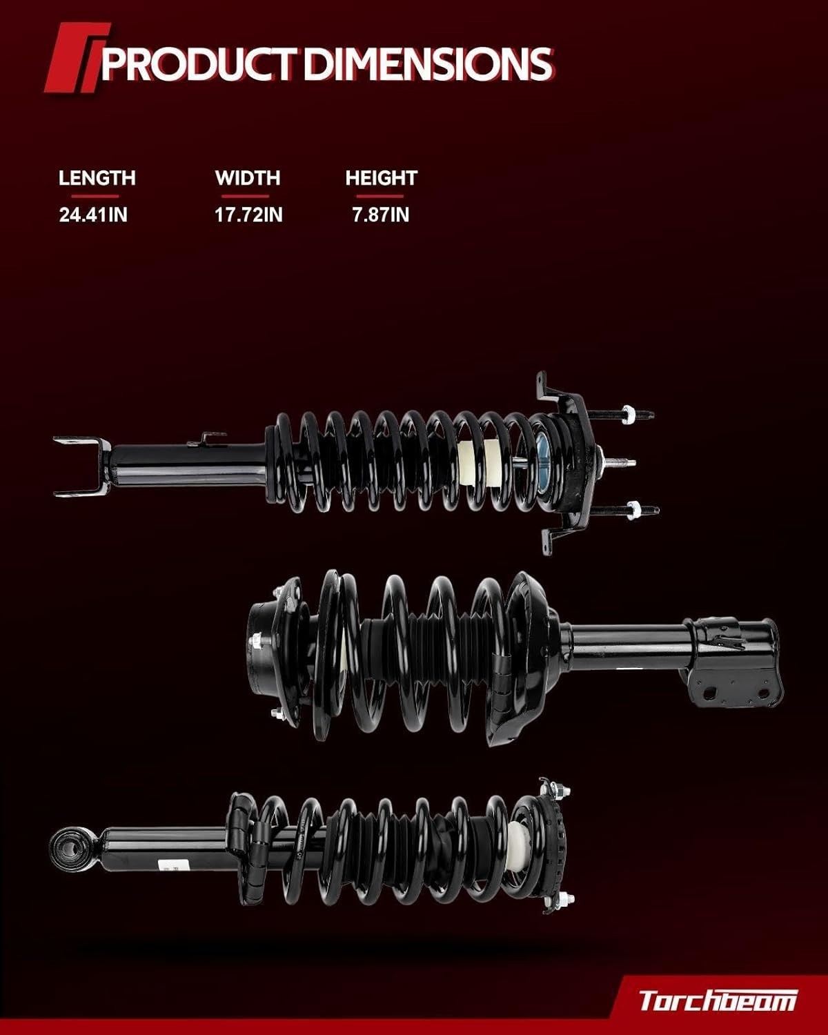 Rear Struts Shock Absorber Complete Assembly Automotive Replacement for Mini