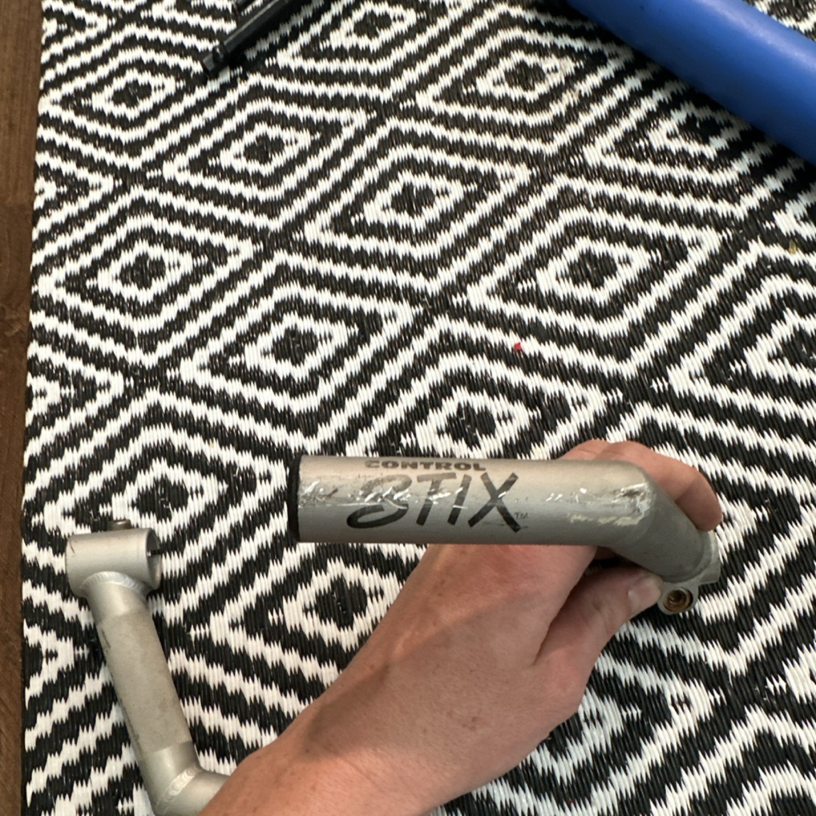 Control Tech Stix Aluminum Bar Ends Silver/Black