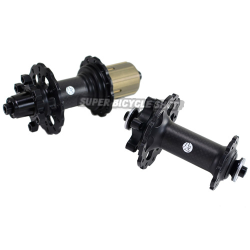 Circus Monkey MTB Disc 3K Carbon Hubs,24 Hole,1 Pair, Black