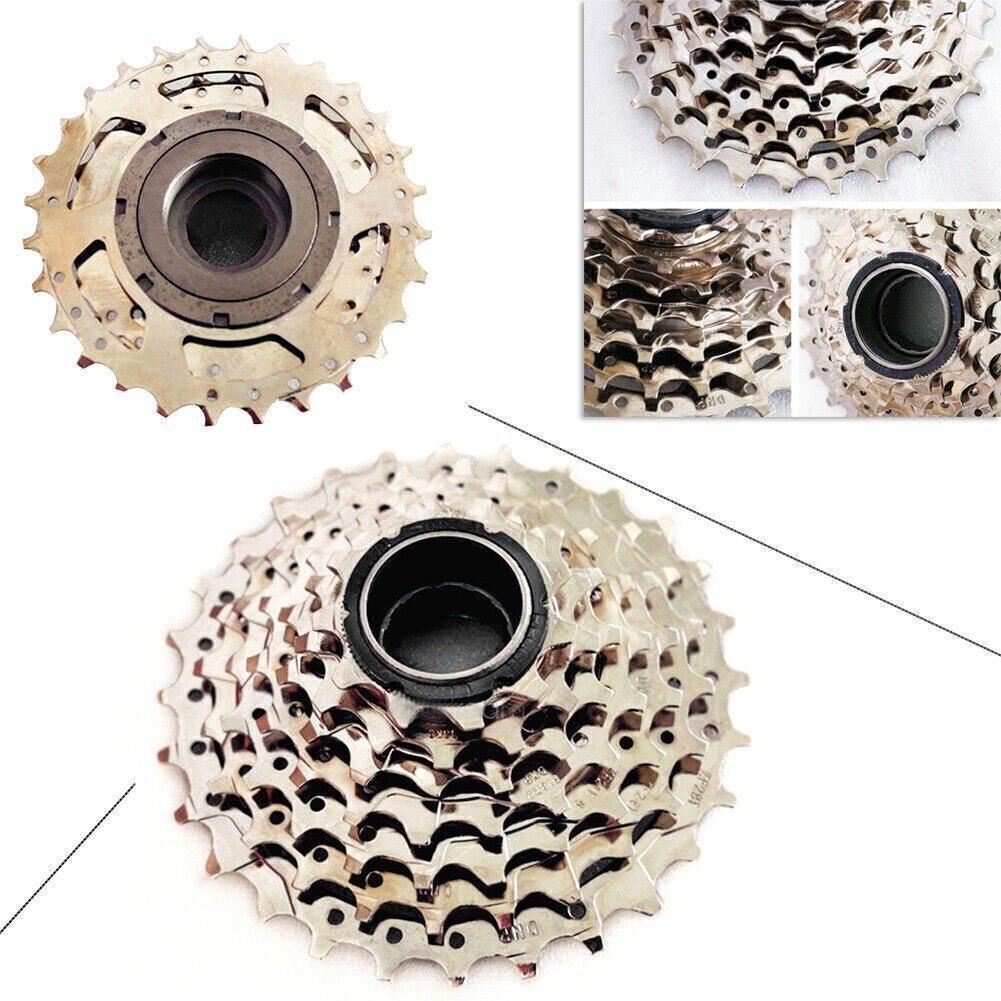 DNP 7-Speed Screw-on MTB Bike Freewheel Nickel Plate 11-28T For Bicycle