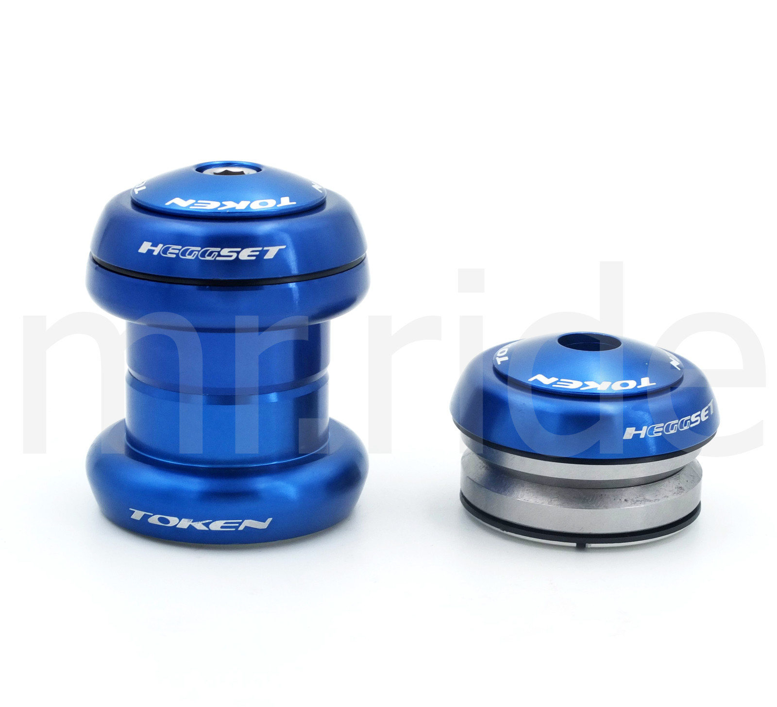 mr-ride Token Headset 1-1/8″ 34mm tube,Threadless/Integrated (w/ top cap) Blue