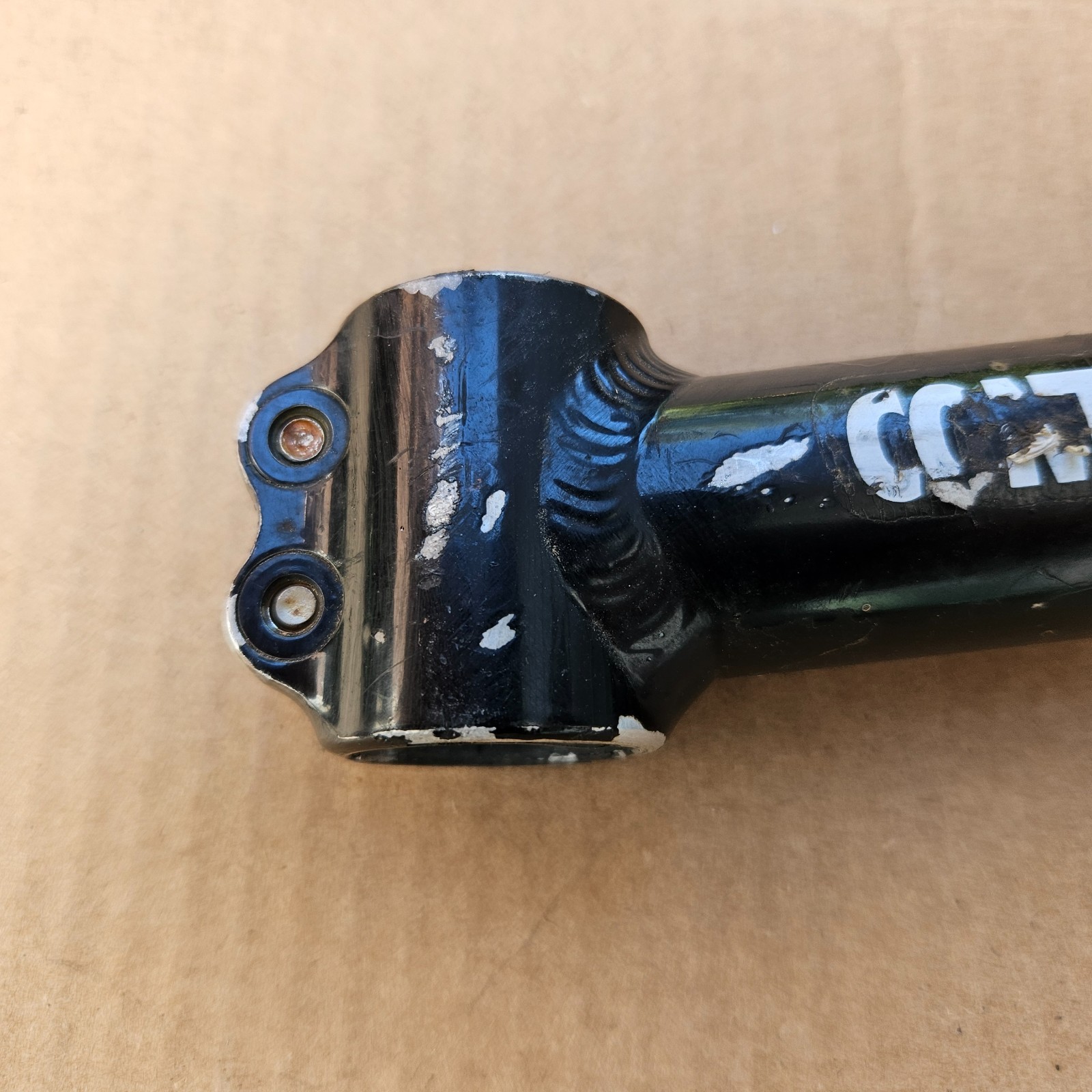 Vintage 1-1/8″ Control Tech Threadless Stem 135mm x 25.4mm Black Removable Face