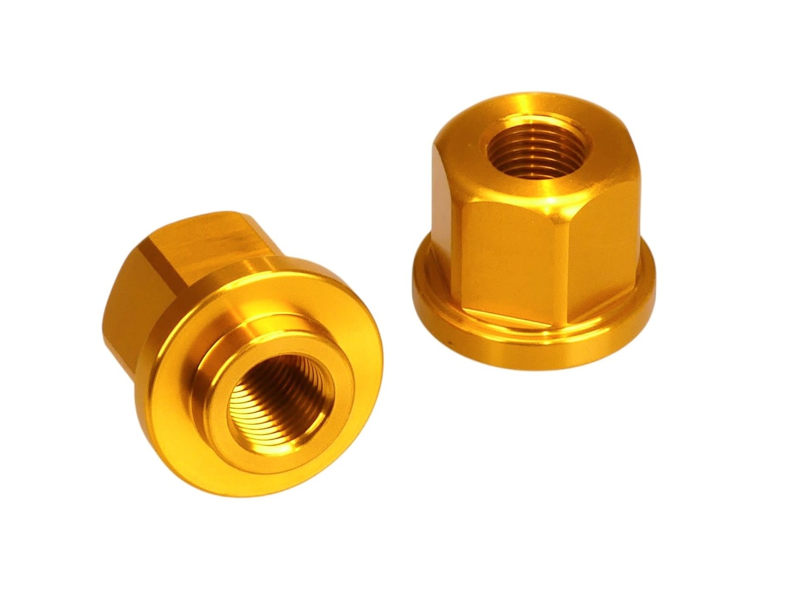 3/8″ X 26T ADAPTER axle nuts to fit 14mm drop outs (PAIR) GOLD