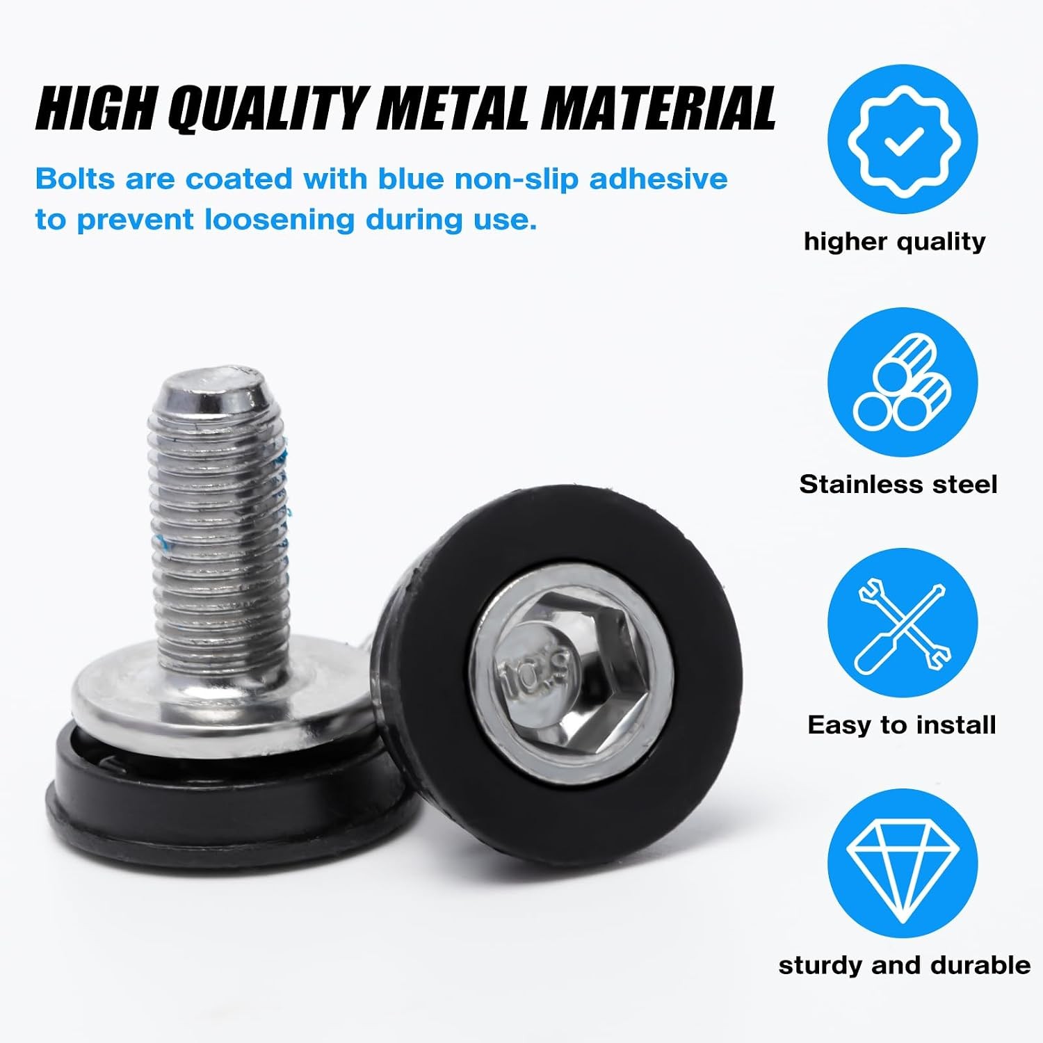 Bike Hex Crank Arm Fixing Bolts, Crank Arm Bolt 8mm, Bike Crank Bolts, Bicycle C