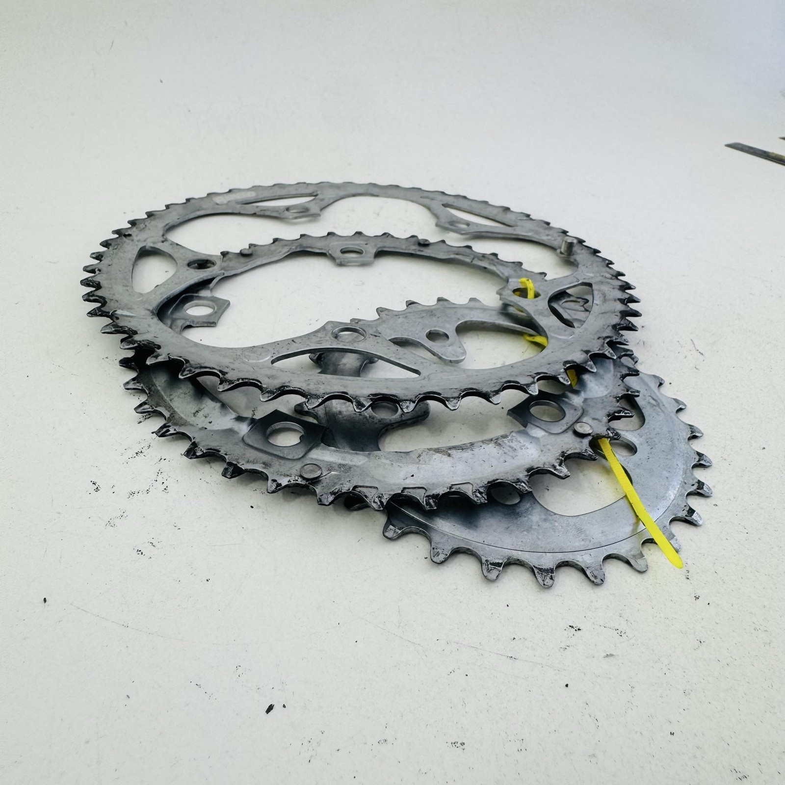 Vintage Shimano SG 52/42/30T Chainring Set 5-Bolt Silver 8/9 Speed Road Bike A83
