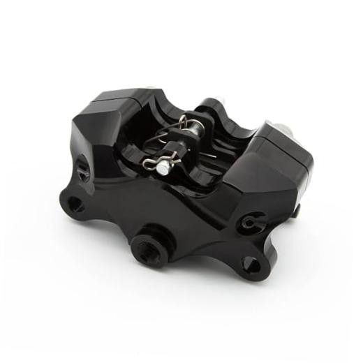 84mm Motorcycle Brake Caliper 2 Pistons Rear Disc Braking Master Cylinder black