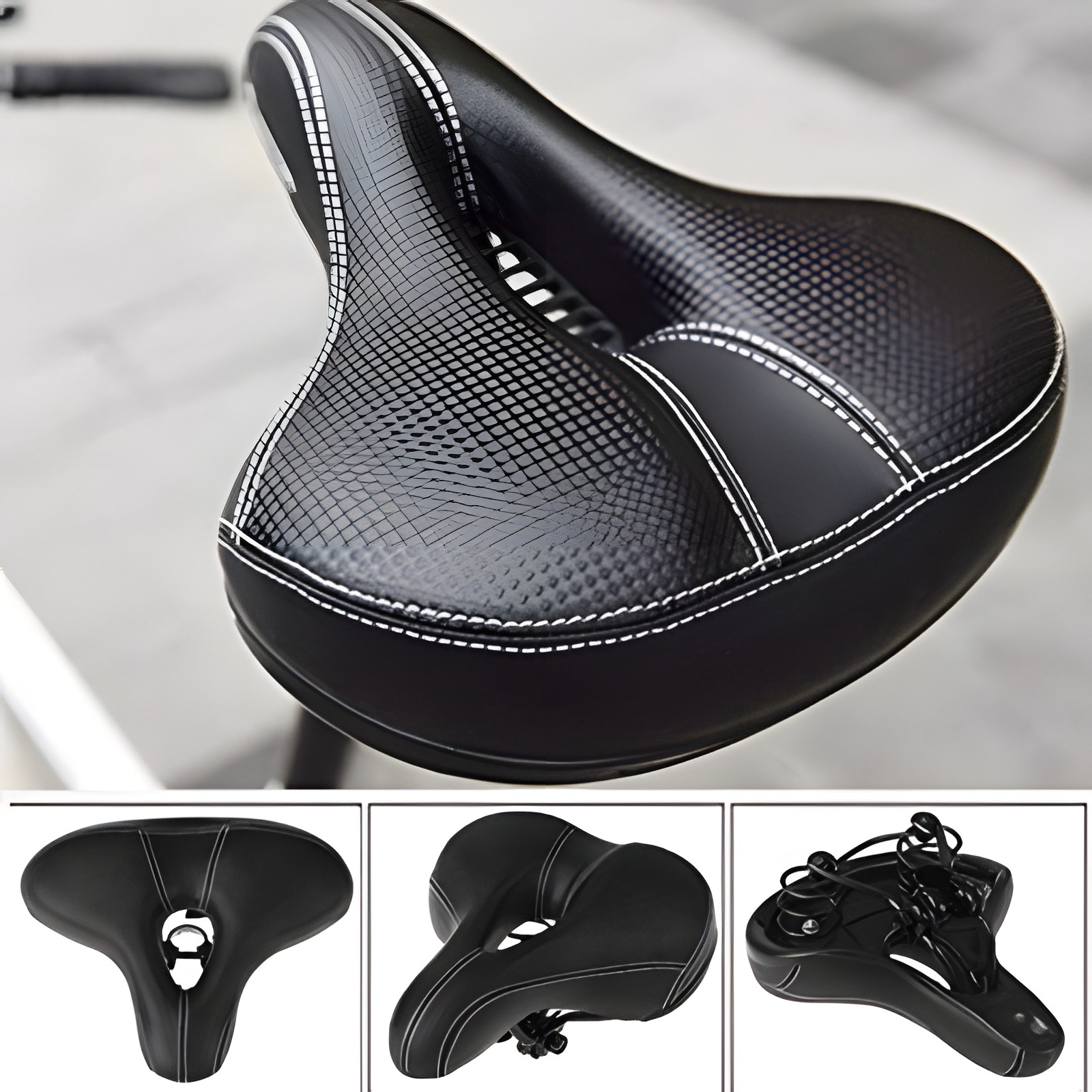 Wide Soft Bike Saddle Seat Waterproof Cushion for Men Women Bicycle New In Box