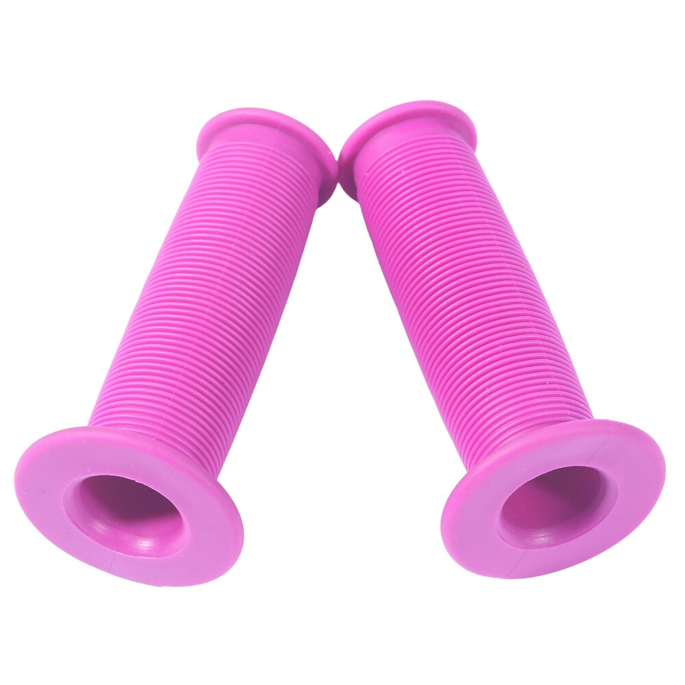 Pair Soft Rubber Handlebar Hand Grip Cover For Electric Bike Motocycle Rose Red