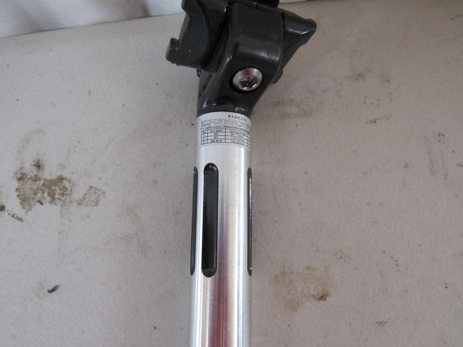 Kalin Fluted Adjustable Seatpost 25.8mm x 360mm Auminum Road Mountain