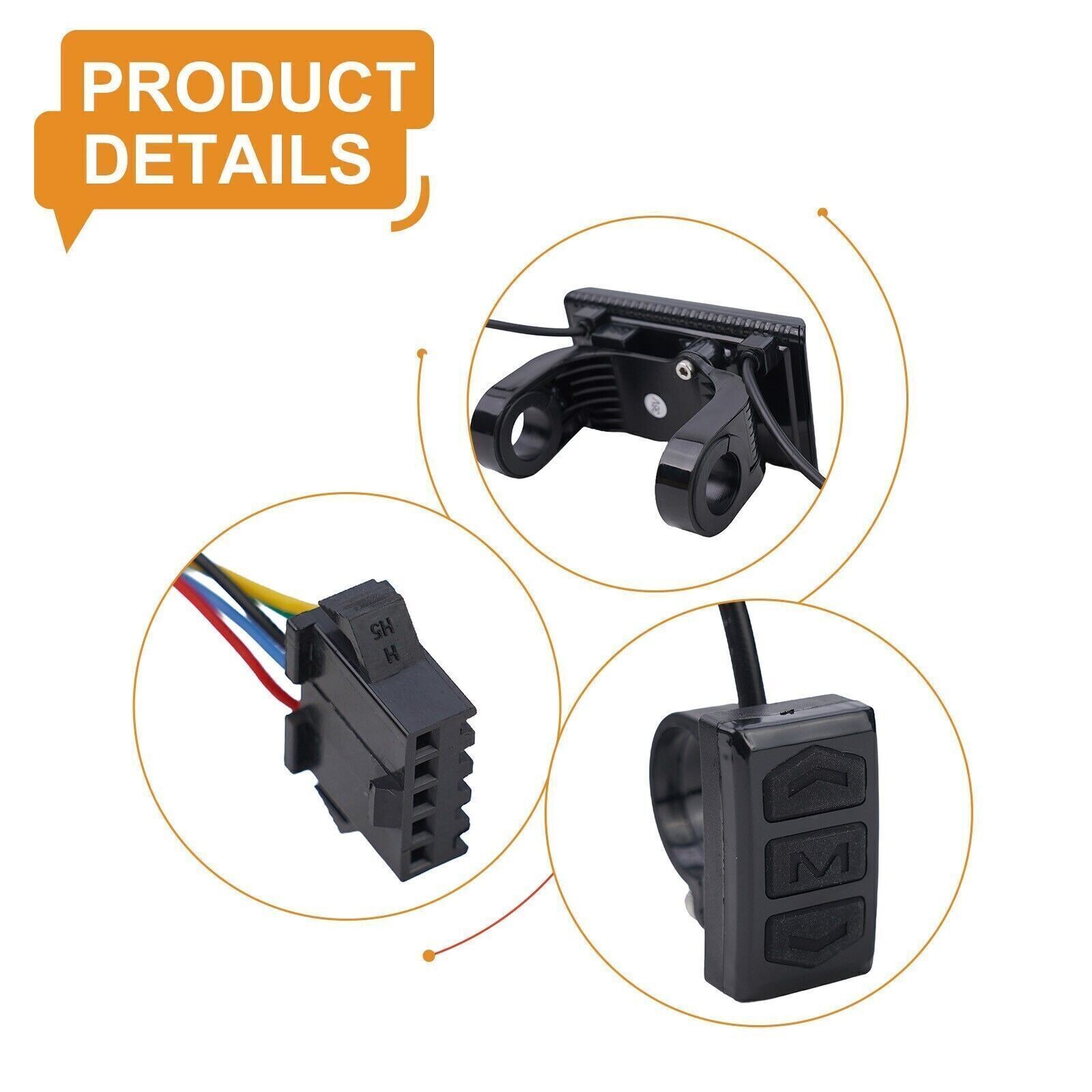 SW900 LCD Display Meter Control Panel 24-72V E-Bike Electric-Bicycle Scooter