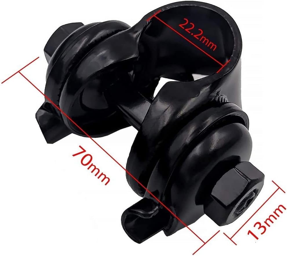Sturdy Black Bike Seat Clamp – Ideal for Standard Rail Saddles, Compact Size
