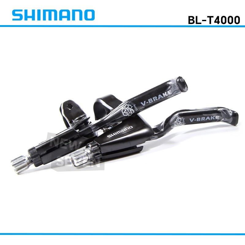 SHIMANO Alivio SL-T4000 Left&Right MTB V-Brake 22.2mm Lever Set Black-Bulk
