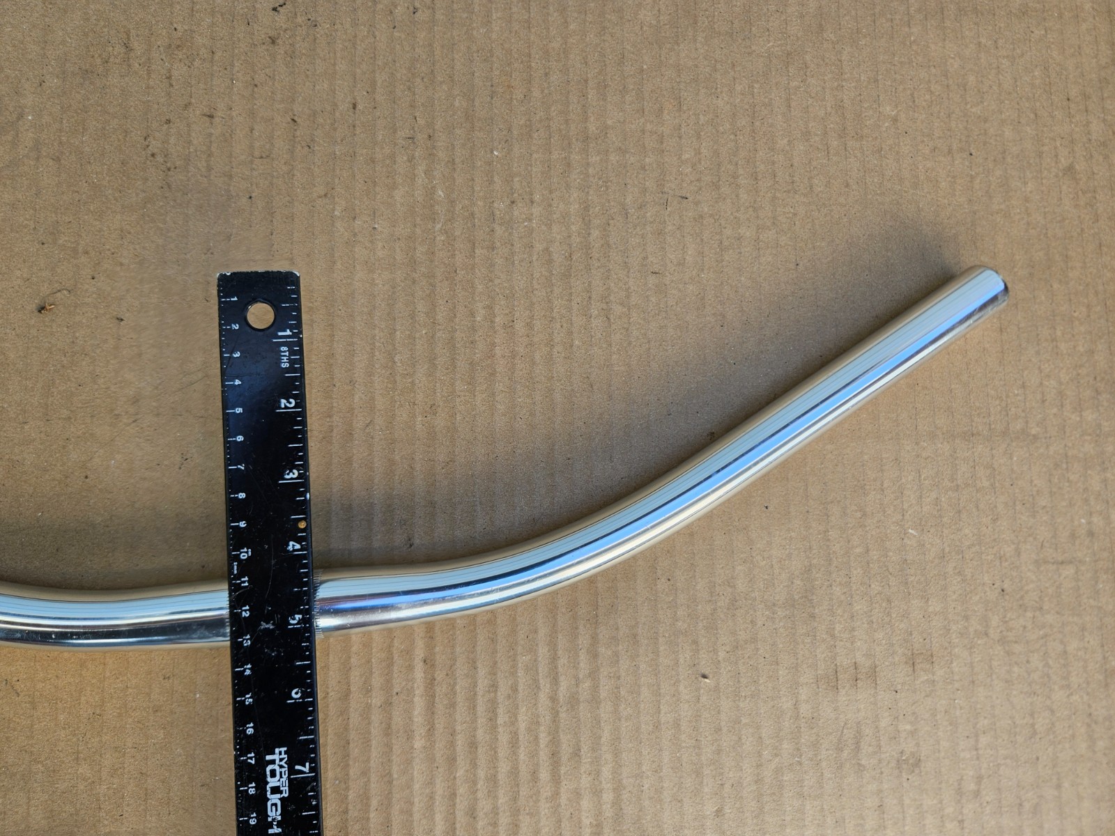 YC-A270 Aluminum Curved Hybrid Cruiser Bike Flat Bars 58cm x 25.4mm Silver