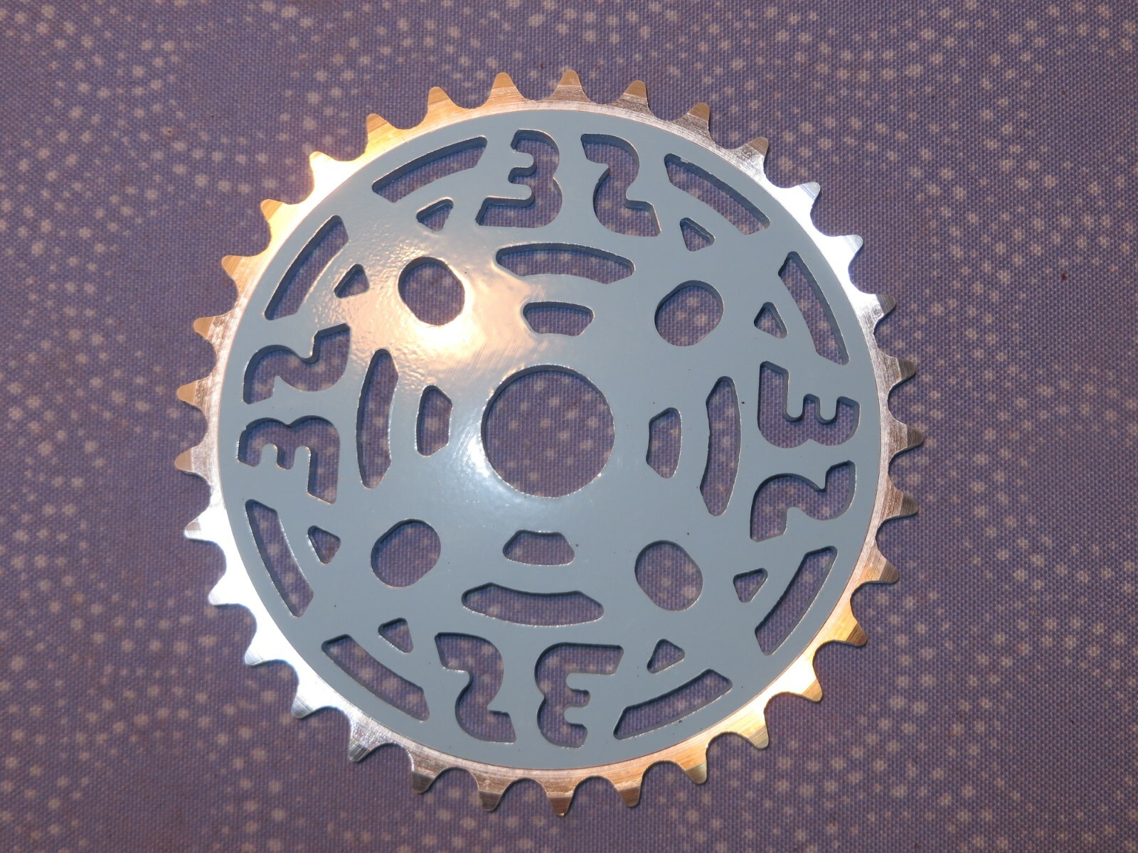 SE BMX Painted Blue 33T Chainring for 1/2″ x 1/8″ Chains – New