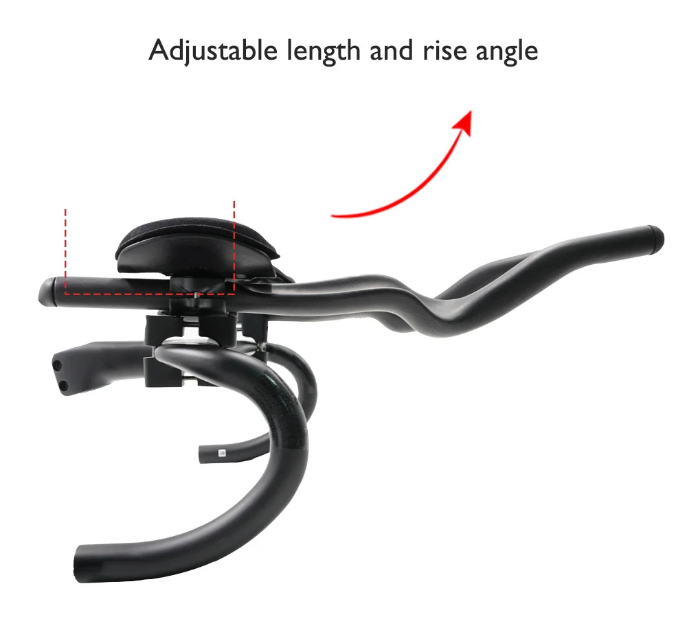 Road Bike Triathlon Time Trial Carbon Rest TT Handlebar 35 Degree Matte/Glossy