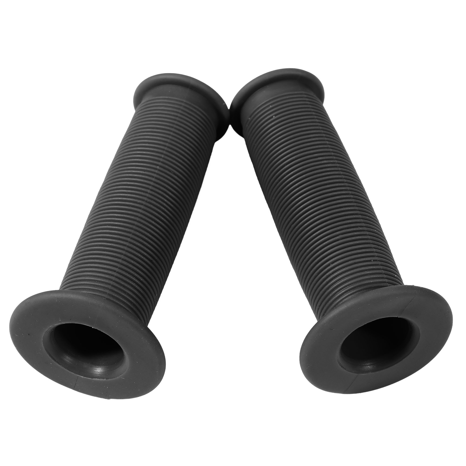 Motorcycle Scooter Bicycle Soft Rubber Handlebar Hand Grip Cover Black 22mm