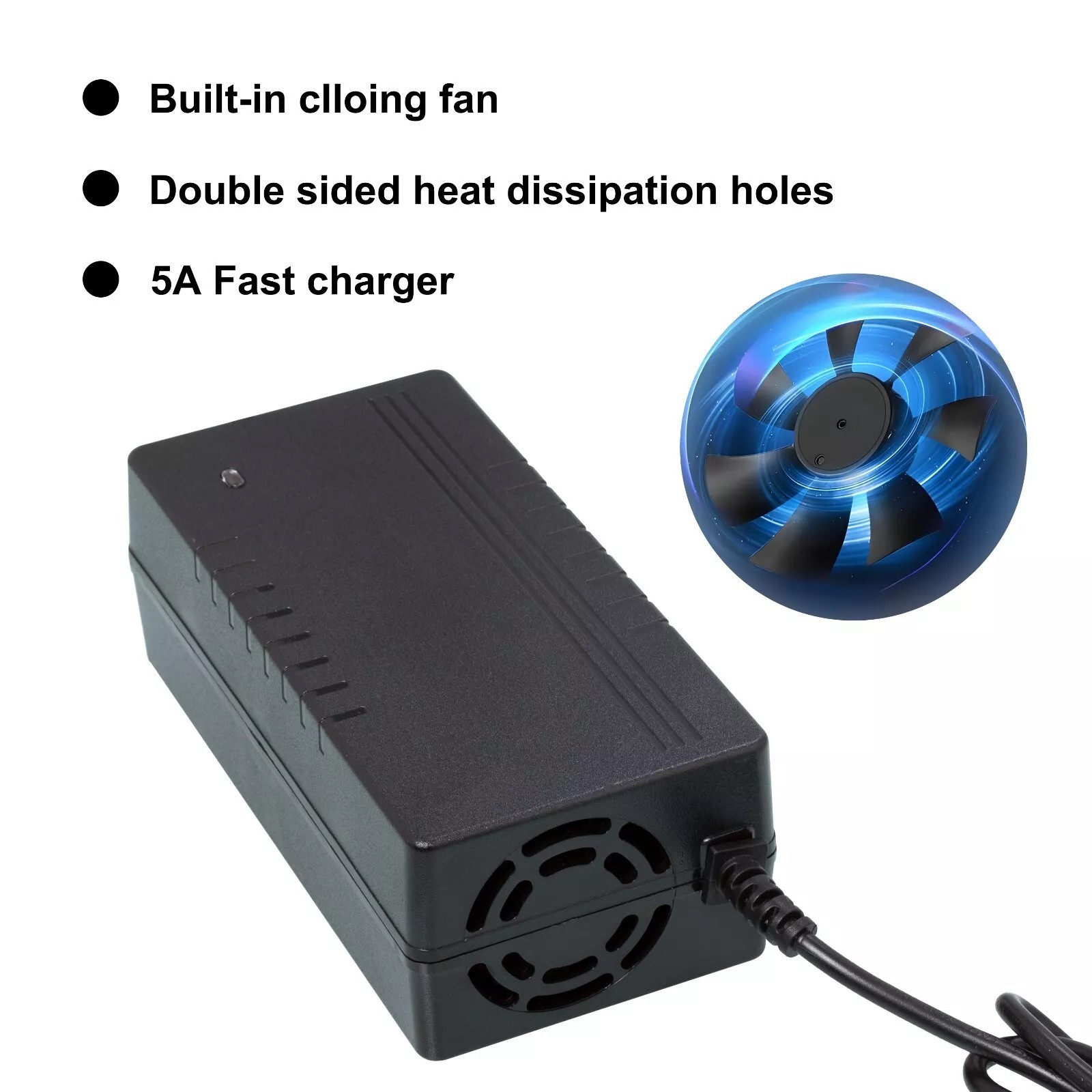 58.8V 5A Lithium-ion Smart Charger For 52V Lithium Battery Electric Bicycle