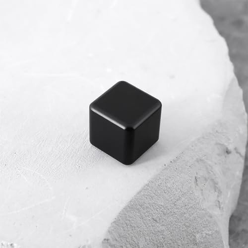 2pcs Square Bike Cable End Caps Aluminum Alloy with Screws and Hexagonal Black