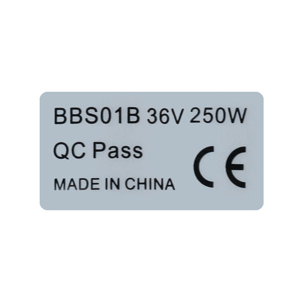20PCS 36V250W Ebike Sticker for Front Rear Hub Motor Label Tag Electric 3429