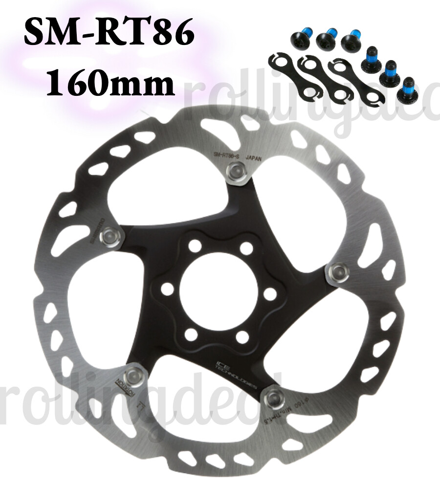 Shimano XT Brake Disc SM-RT86S IceTech Rotor 160mm w/ 6 Bolts NEW (KSMRT86S)