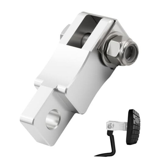 Clutch Pedal Extender, Brake Pedal Extenders, Billet Aluminum, Adapter Silver