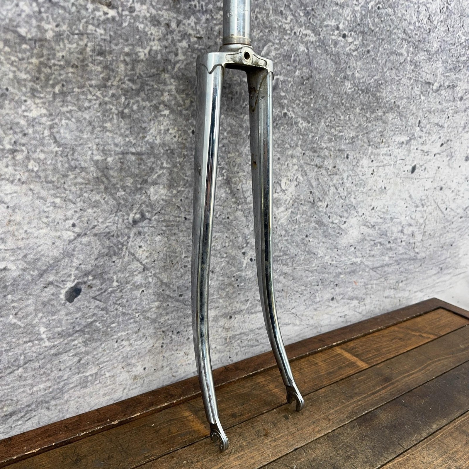 Vintage Tange TR 700c Fork 1 In Threaded Road Lugged Chrome Japan Stee80s