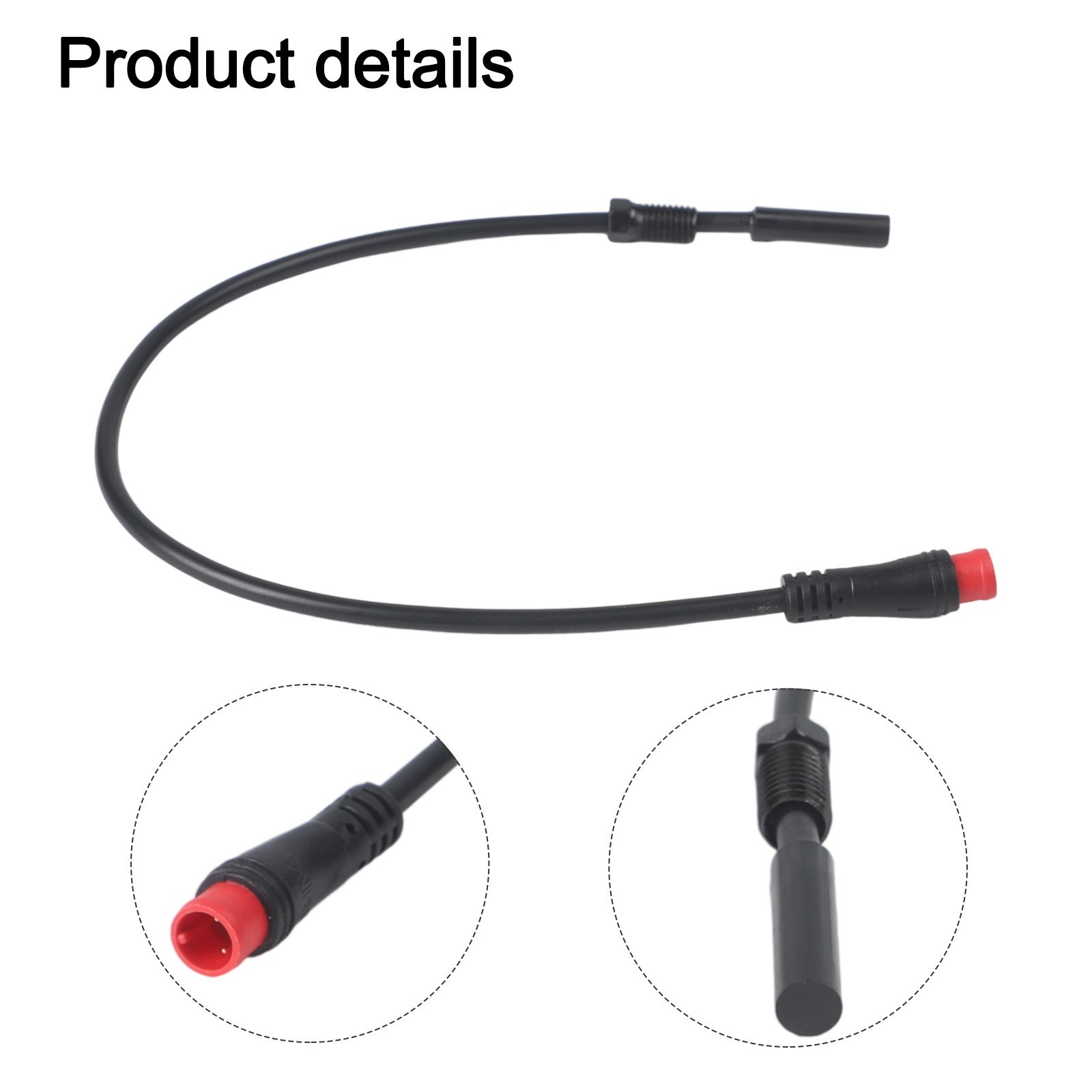 Ebike Induction Wire Brake Sensor Wire for 2 Or 3PIN 21cm Black Plastic+Steel
