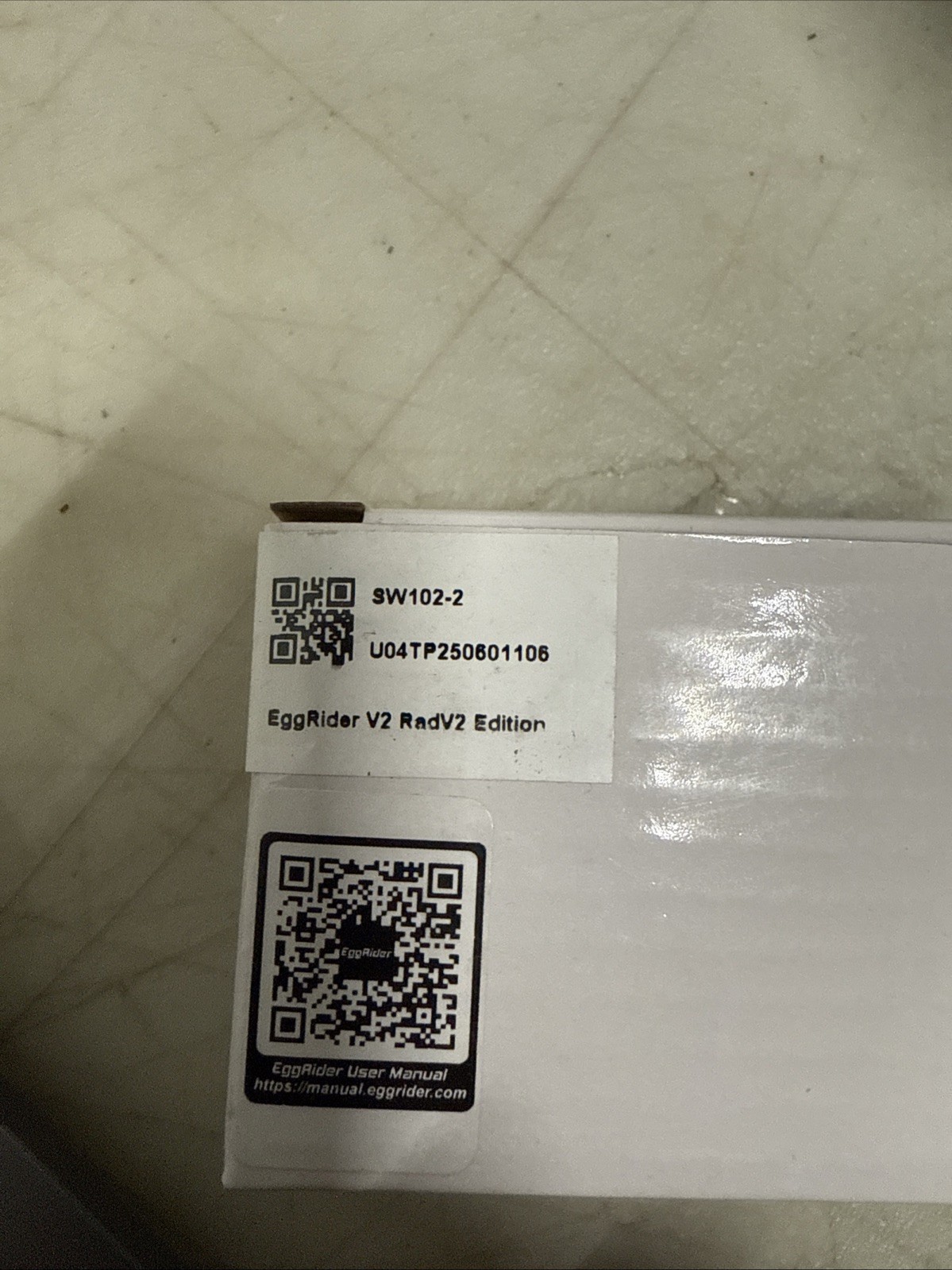 EggRider V2 Bluetooth advanced eBike Display for RADV2 Power NIB