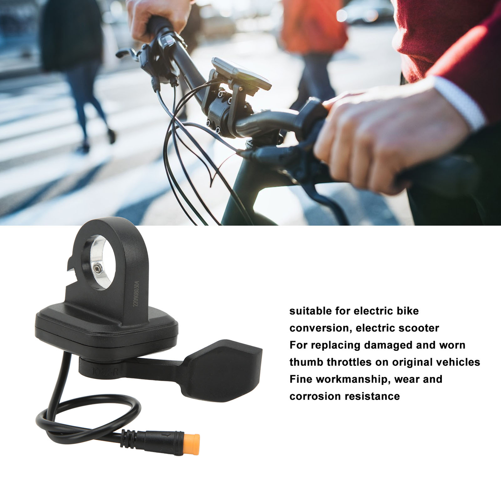 New Thumb Throttle Universal Replacement Waterproof Connector Thumb Thro