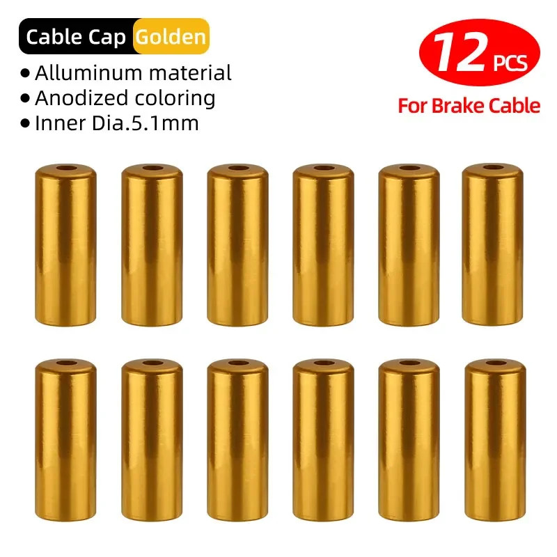 5mm Bike Brake Cable End Caps Alloy Ferrules MTB Road Shifter Crimps