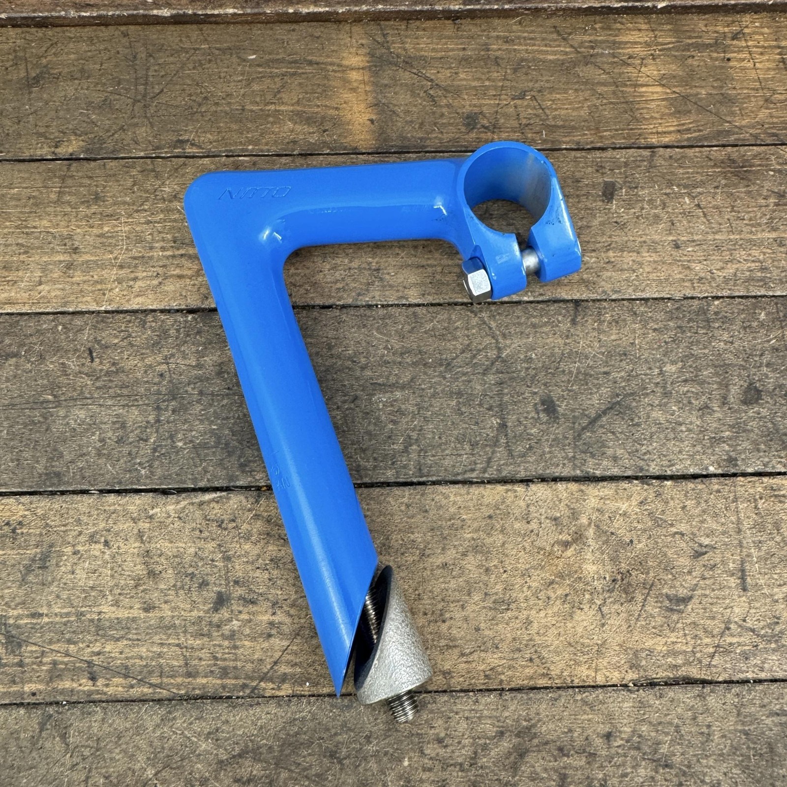 Vintage Nitto U.X 26 Quill Stem Blue 26mm Clamp 95mm Japan NOS 1in 22.2 Cafe