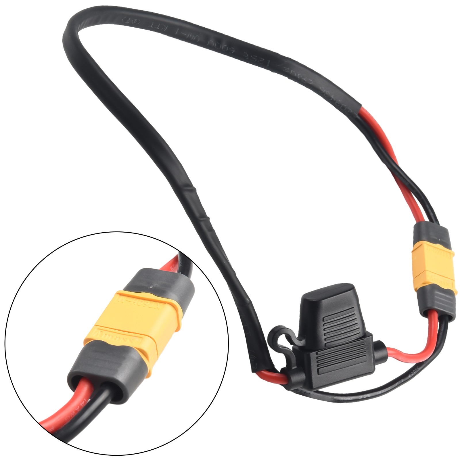 14awg Power Cord 50cm Discharge Wire Cable E-Bike Extension Lithium New