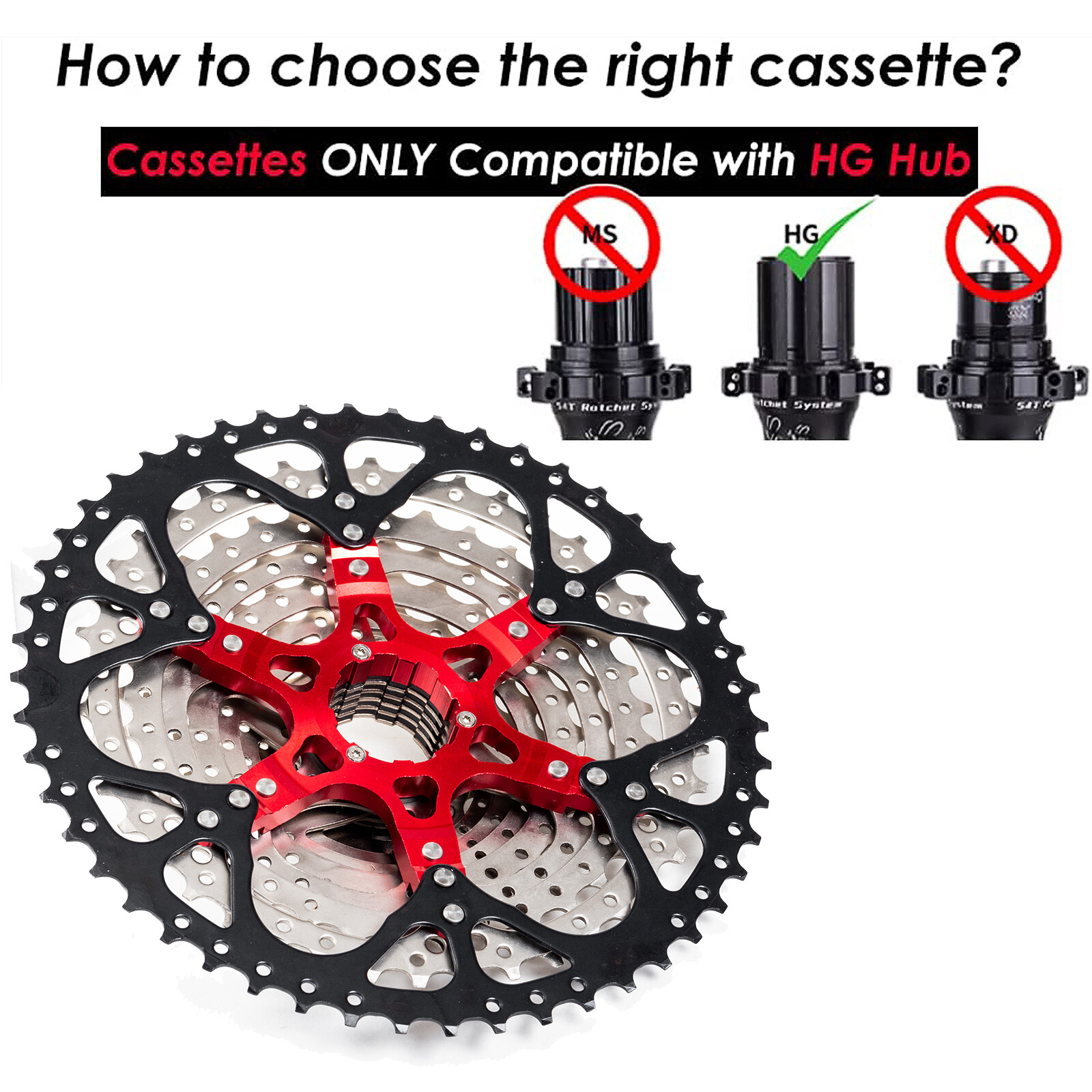 8/9/10/11/12 Speed Bicycle Cassette 11-52T for Shimano HG MTB Road Bike Sprocket
