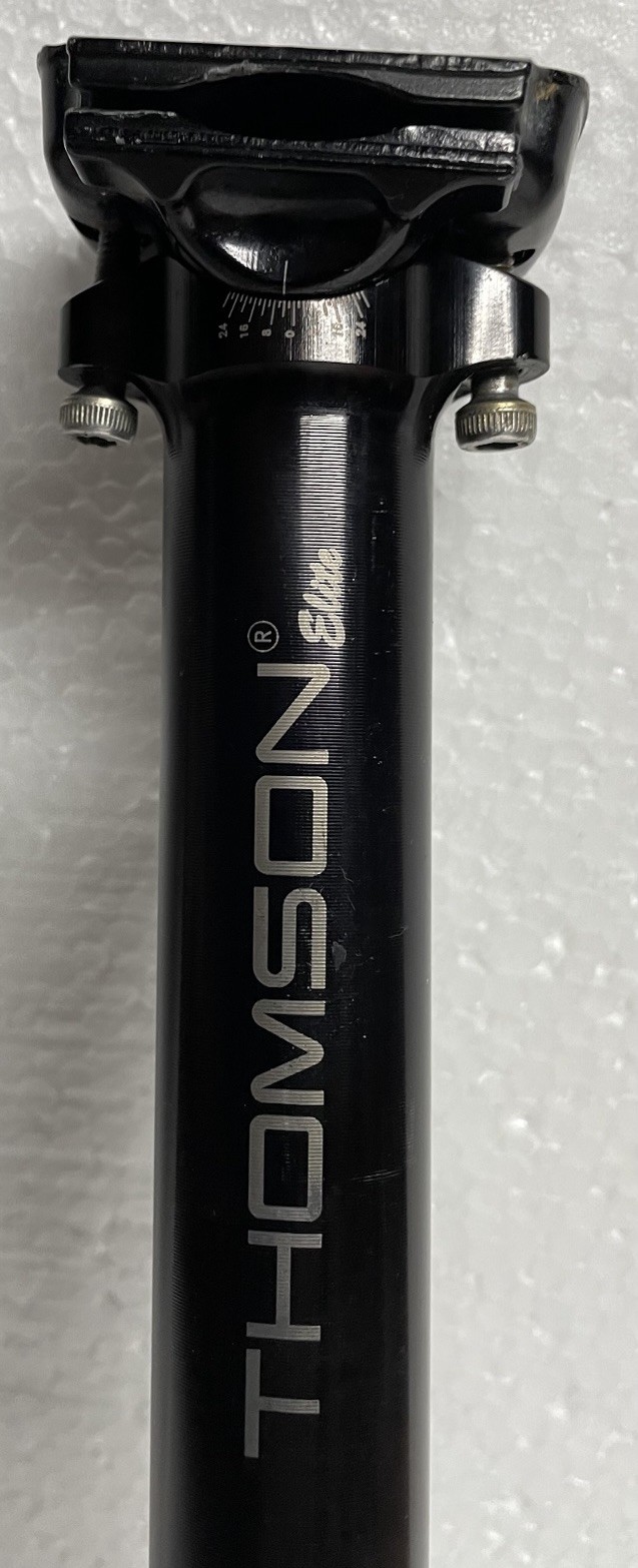 THOMSON Elite 0 degree Seatpost SP-E122 28.6 x 330 Black USA Lightly Used 19739