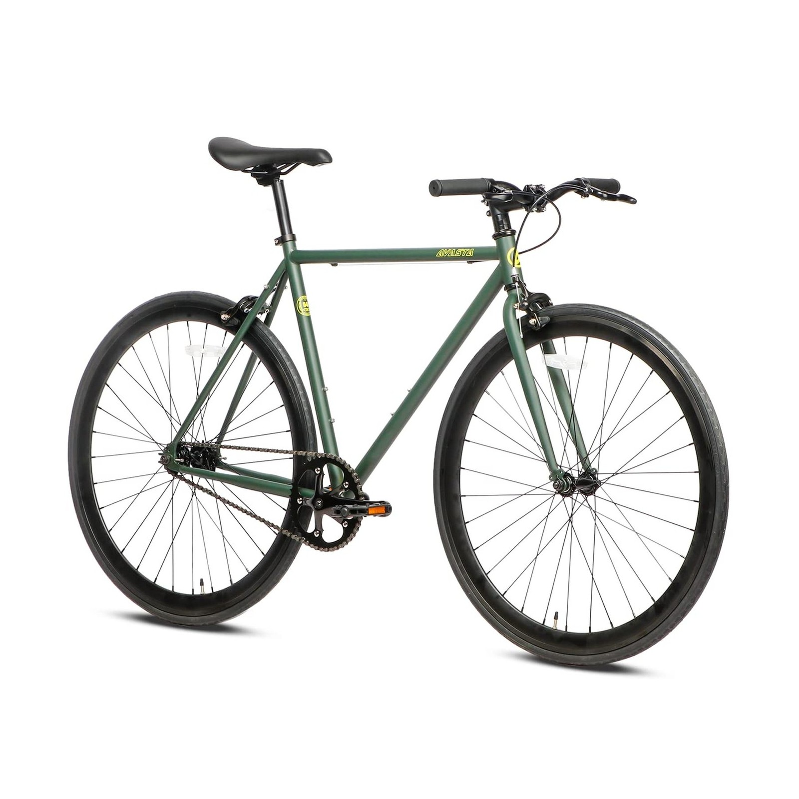 AVASTA Single-Speed Fixed Gear Urban Commuter Fixie Bike Flip Flop Hub Bicycl…