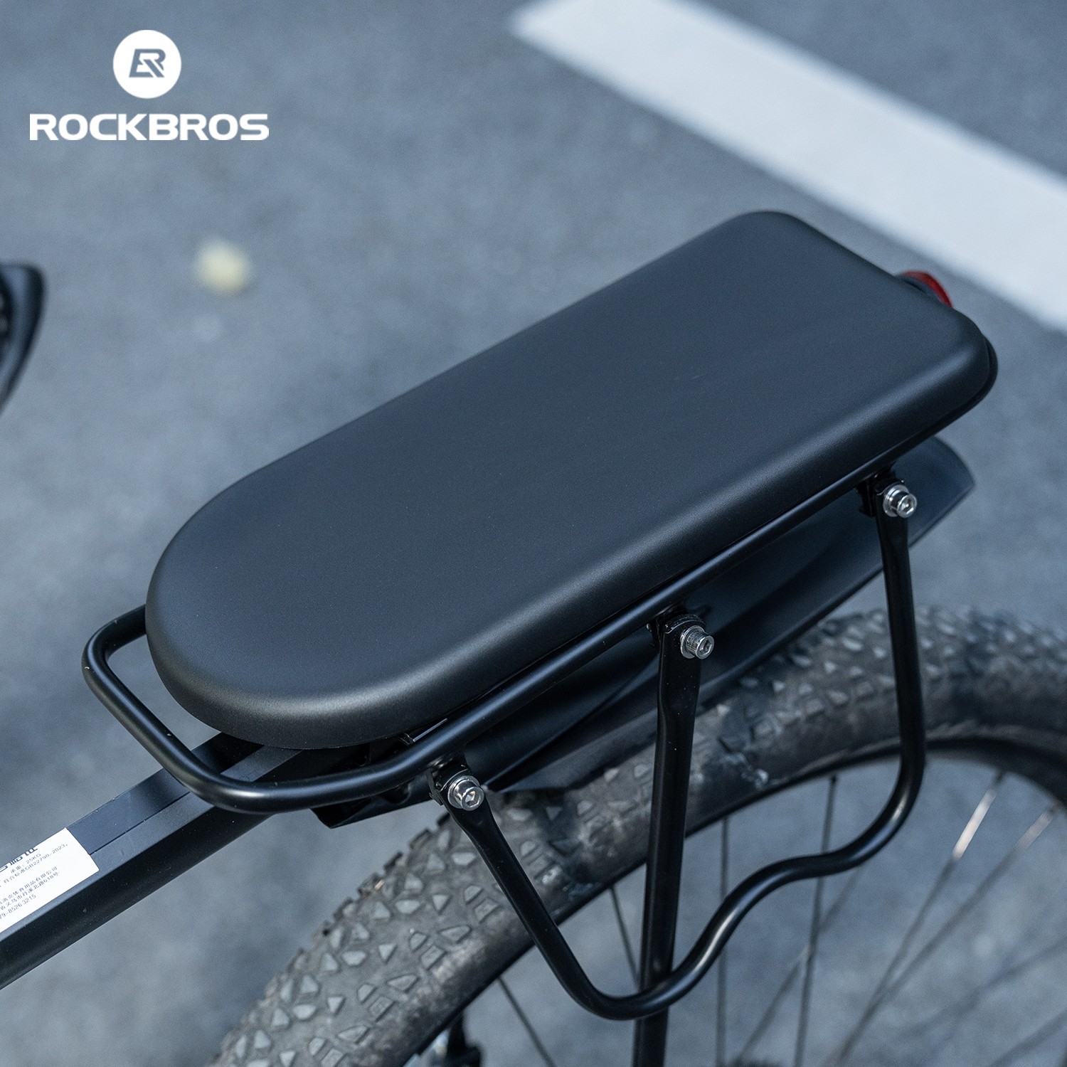 ROCKBROS Bike Rear Rack Seat Saddle Manned Cushion Wide Soft Pad Bike Accessory