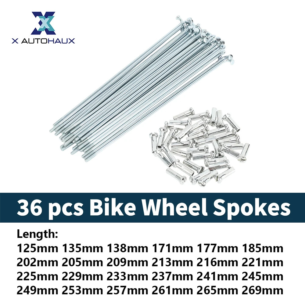 Bicycle Spokes Bike Wheel Spokes 14G 125Mm 135Mm 138Mm 171Mm 177Mm 185Mm 202Mm 2