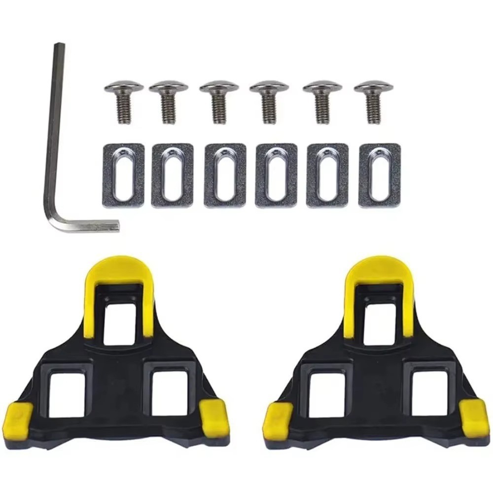 SPD-SL Road Bike Cleats Pedal Plates for Shimano Cycling Shoes Float Self-Lockin