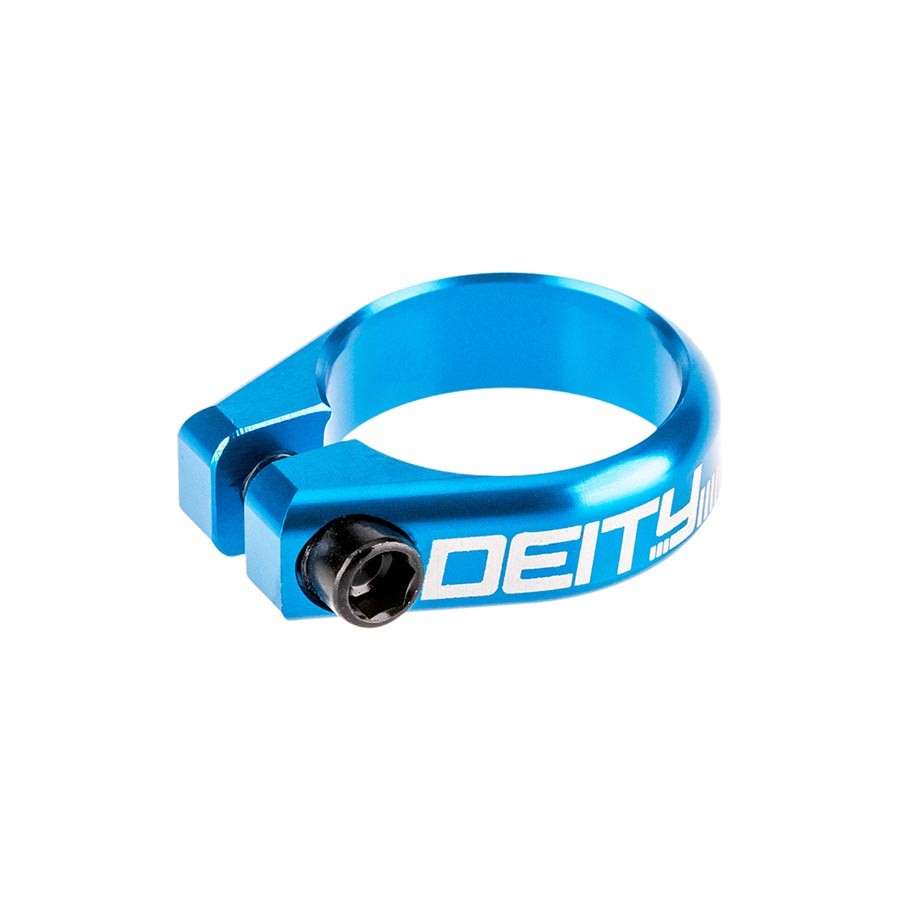New Deity Circuit Seatpost Clamp 38.6mm Blue