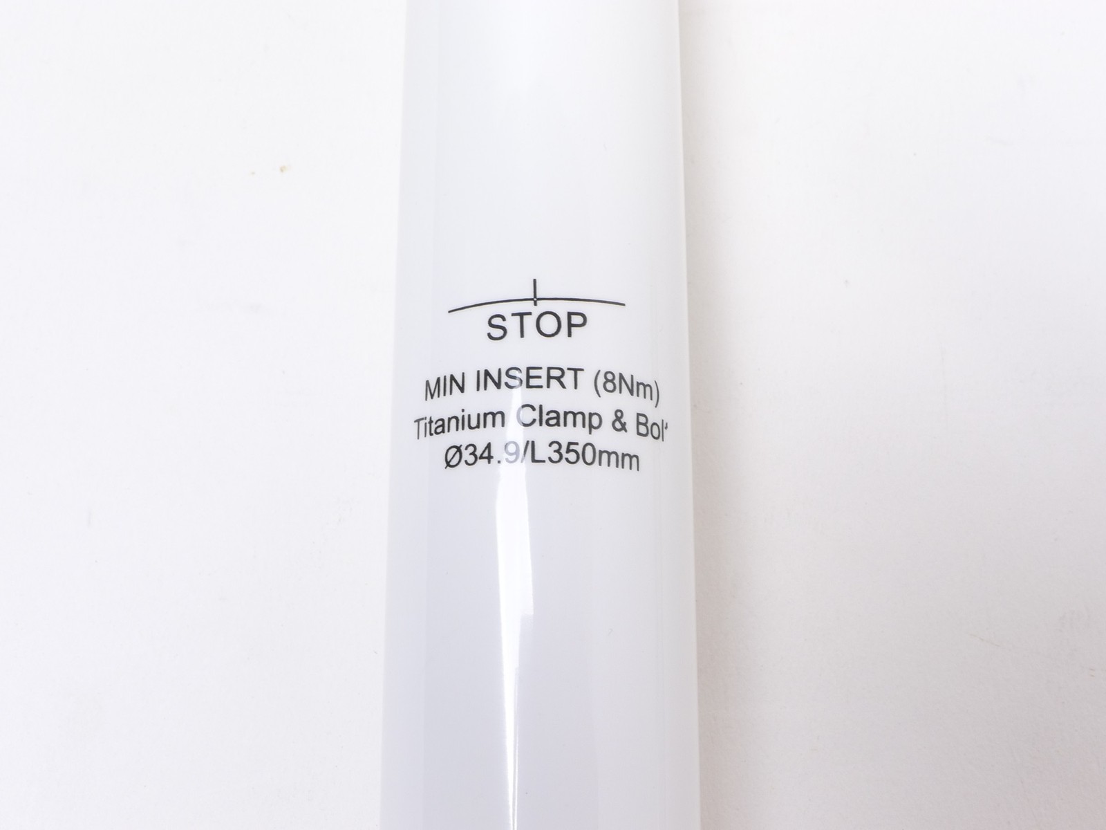 145g,34.9x350mm Climax SP02B UD gloss carbon Seatpost Ti Hardware Road MTB White