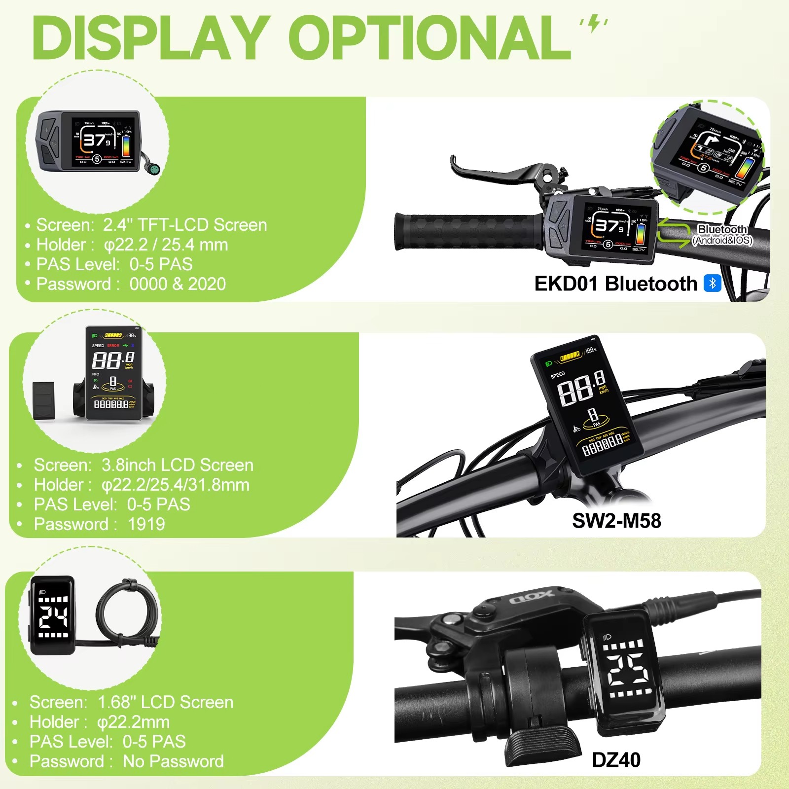 Tongsheng 48V750W Mid Drive Motor Torque Sensor Electric Bicycle Conversion Kit