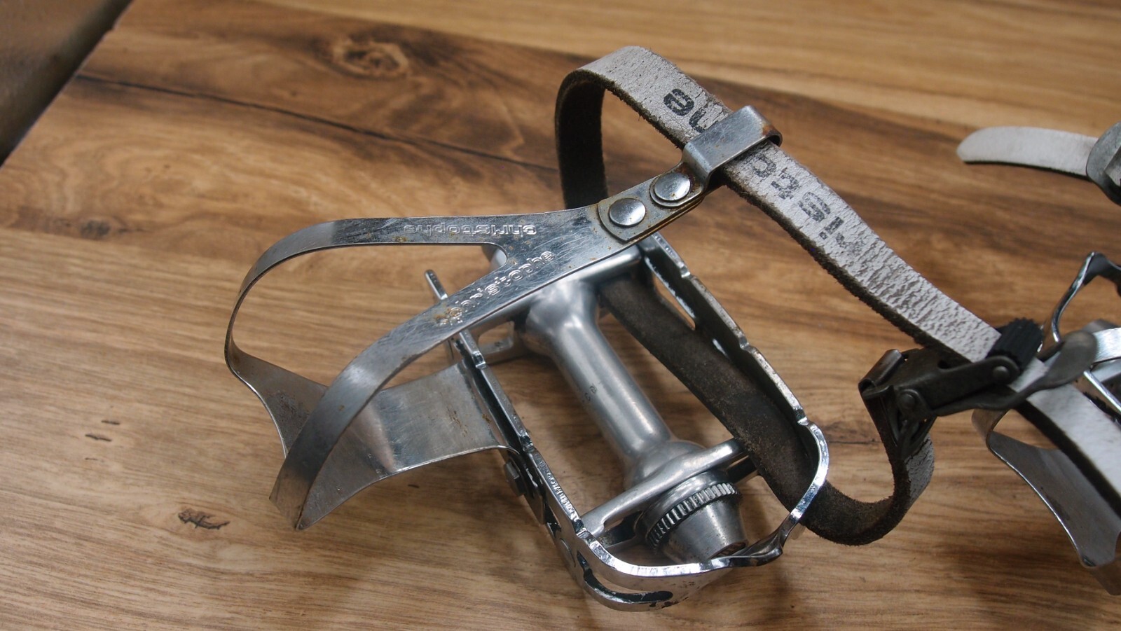 flat platform pedals Spidel Maillard made in France 1982 road bike 9/16 in