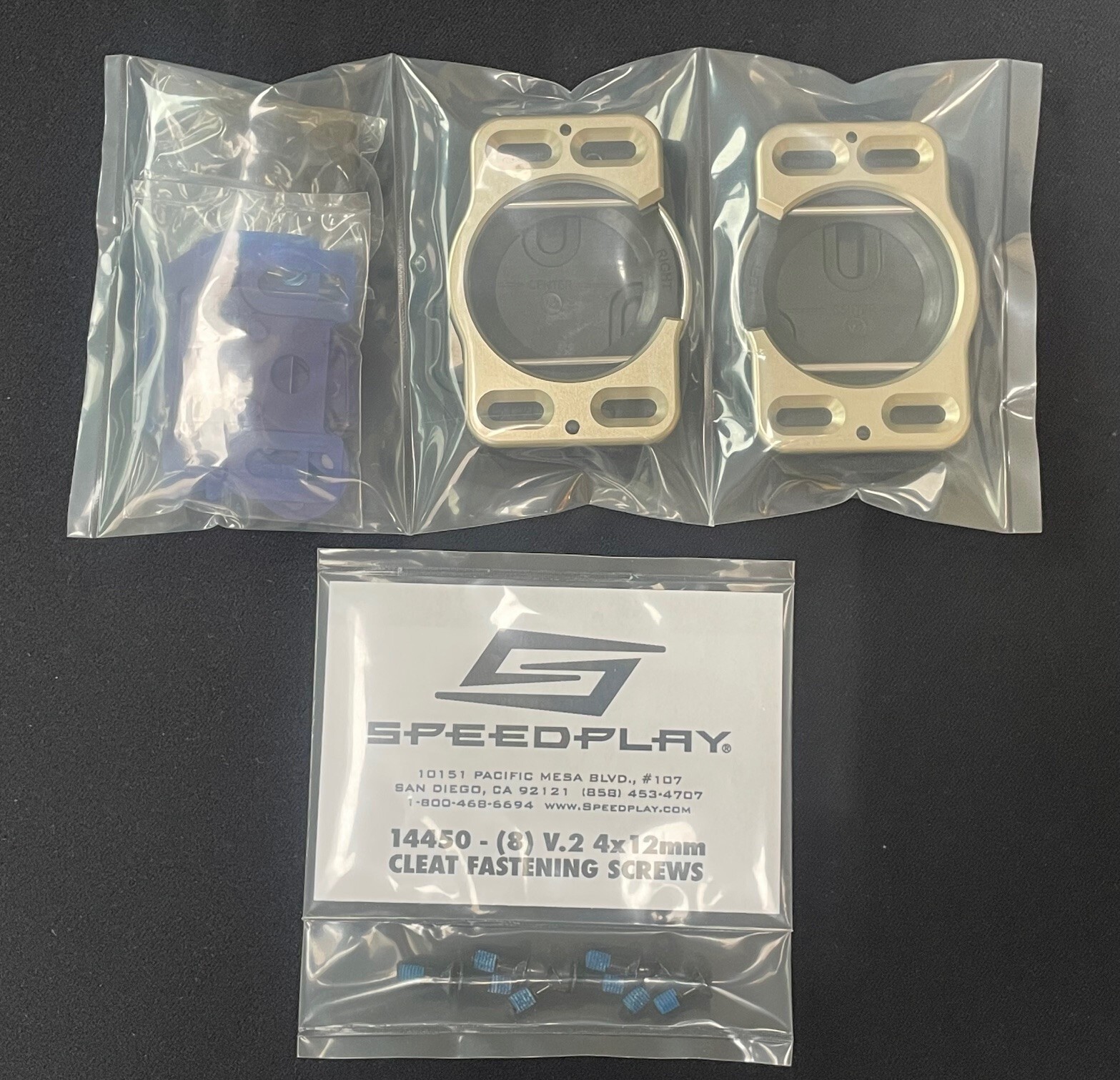 X-Series Cleat Set, V.2 for Speedplay X1, X2 & X5 pedals & V.2 screw set, NEW