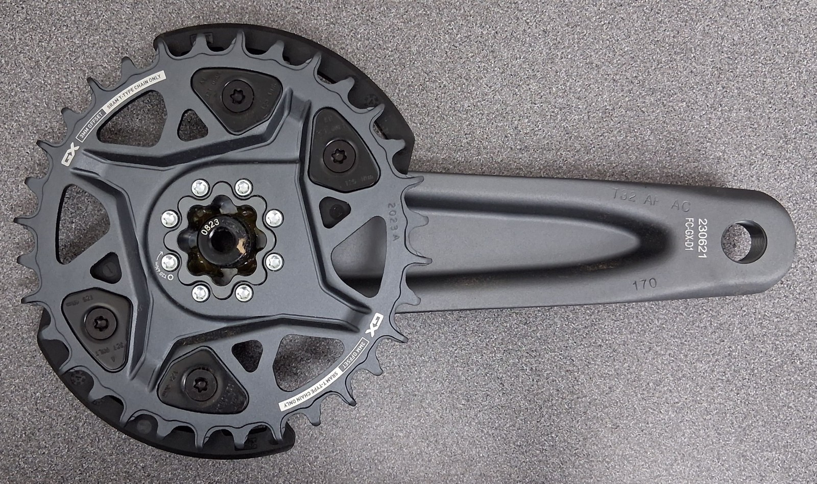SRAM GX T-Type Eagle Transmission Groupset – 170mm, 32t, AXS POD, 10-52t