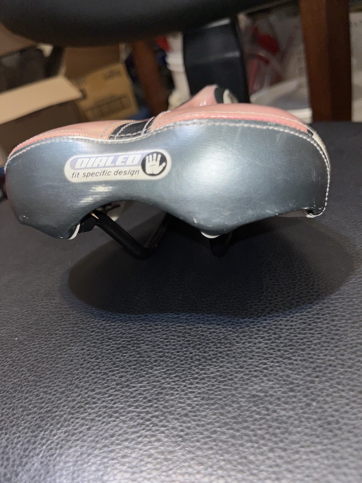 Trek Padded Bike Saddle 9in.x6in.x2.5 in. Pink White Silver Urban BMX Freestyle