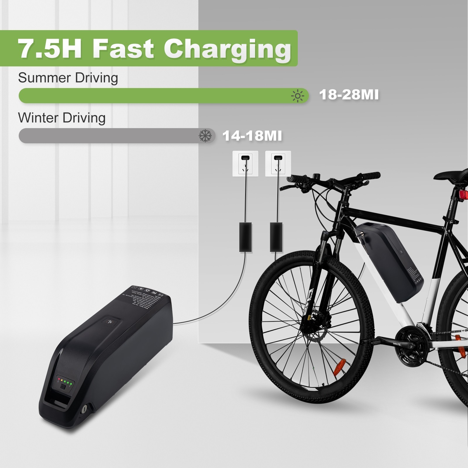48V 15Ah Hailong Ebike Battery for 200W-1920W Electric Bike Lithium Battery BMS
