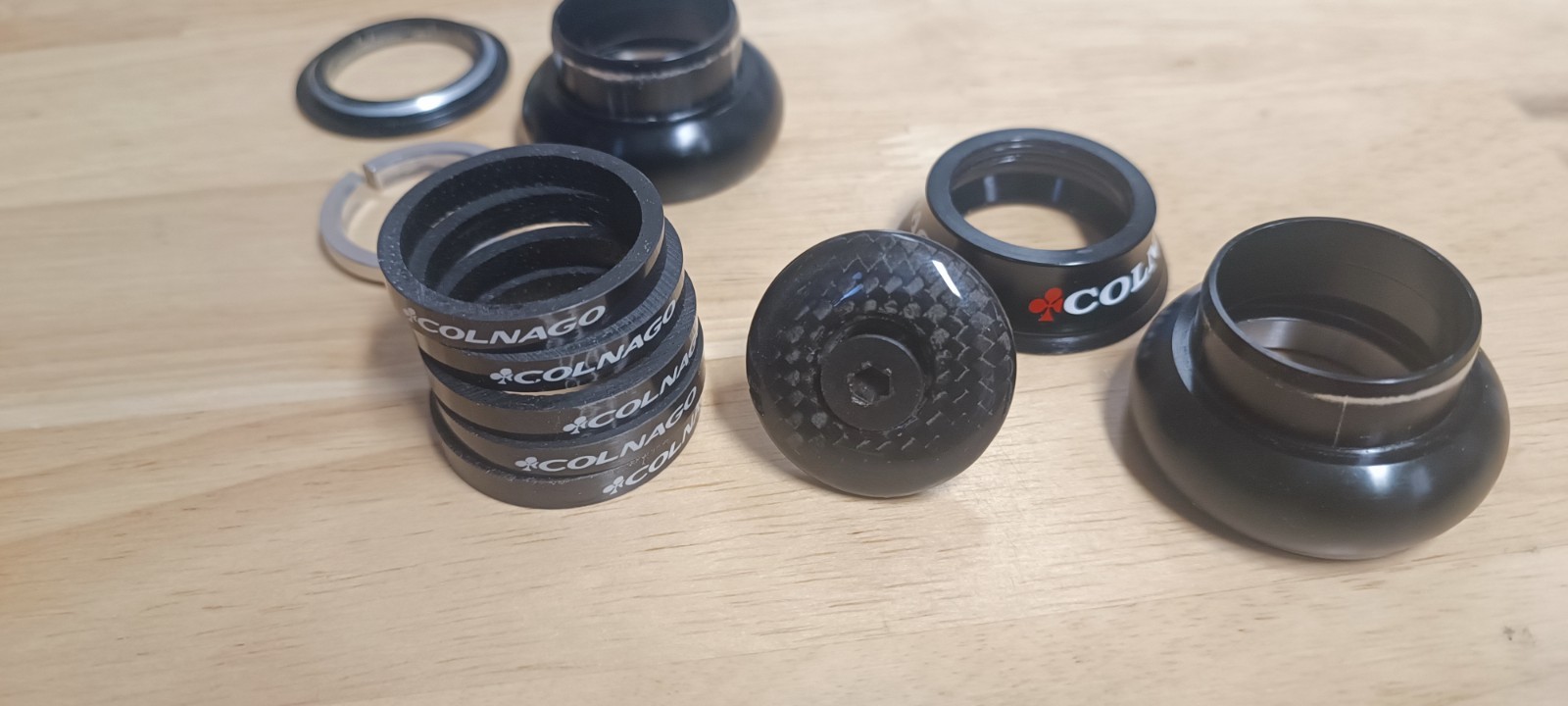 Colnago 1 ” inch threadless a-head headset black NEW Master Tecnos C40 spacers