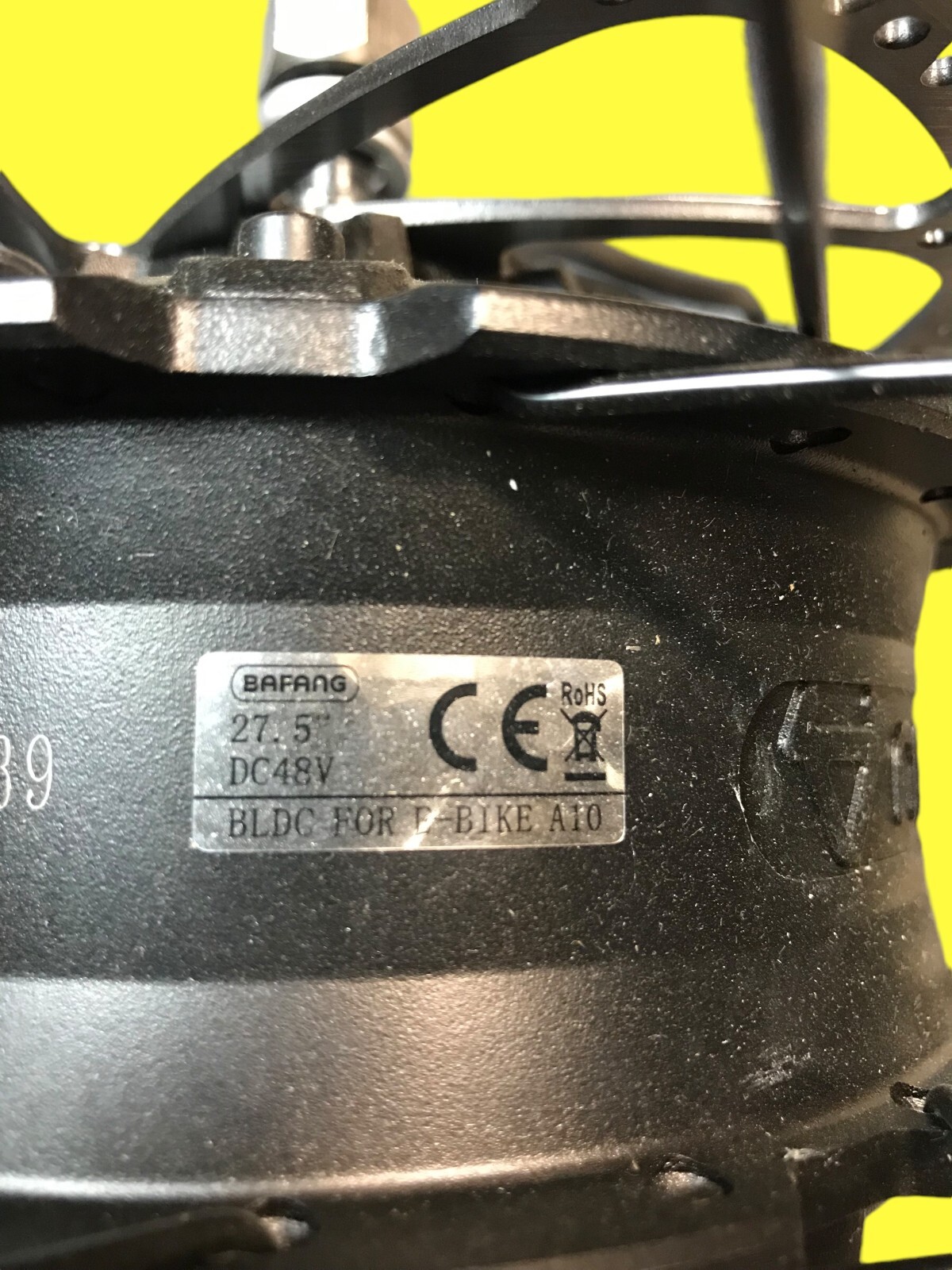 Rear Wheel 27.5×2.4 w/ Motor 500W for Electric Bike NIU BQI-C3 Pro #2095 NBCP